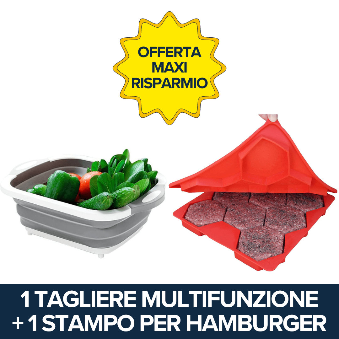 Tagliere Multifunzione + Stampo Hamburger