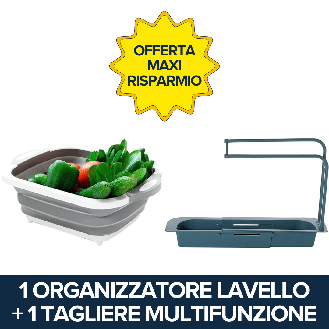 Organizzatore Lavello + Tagliere Multifunzione