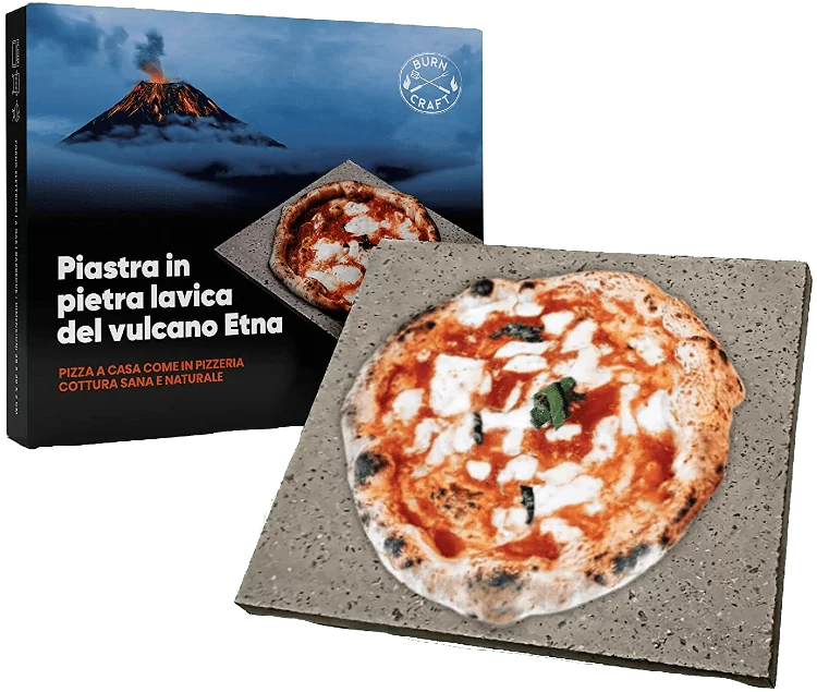 Piastra in Pietra Lavica per Pizza, Carne e Pesce